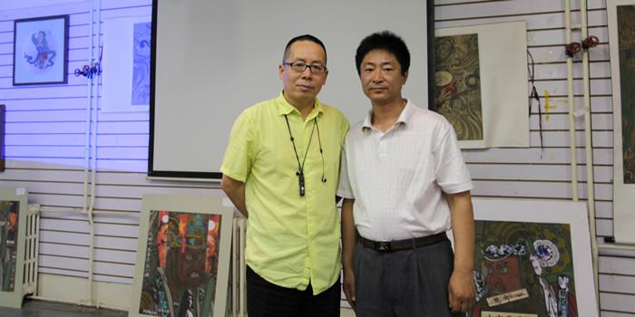 与著名画家人大艺术学院常务院长徐培辛